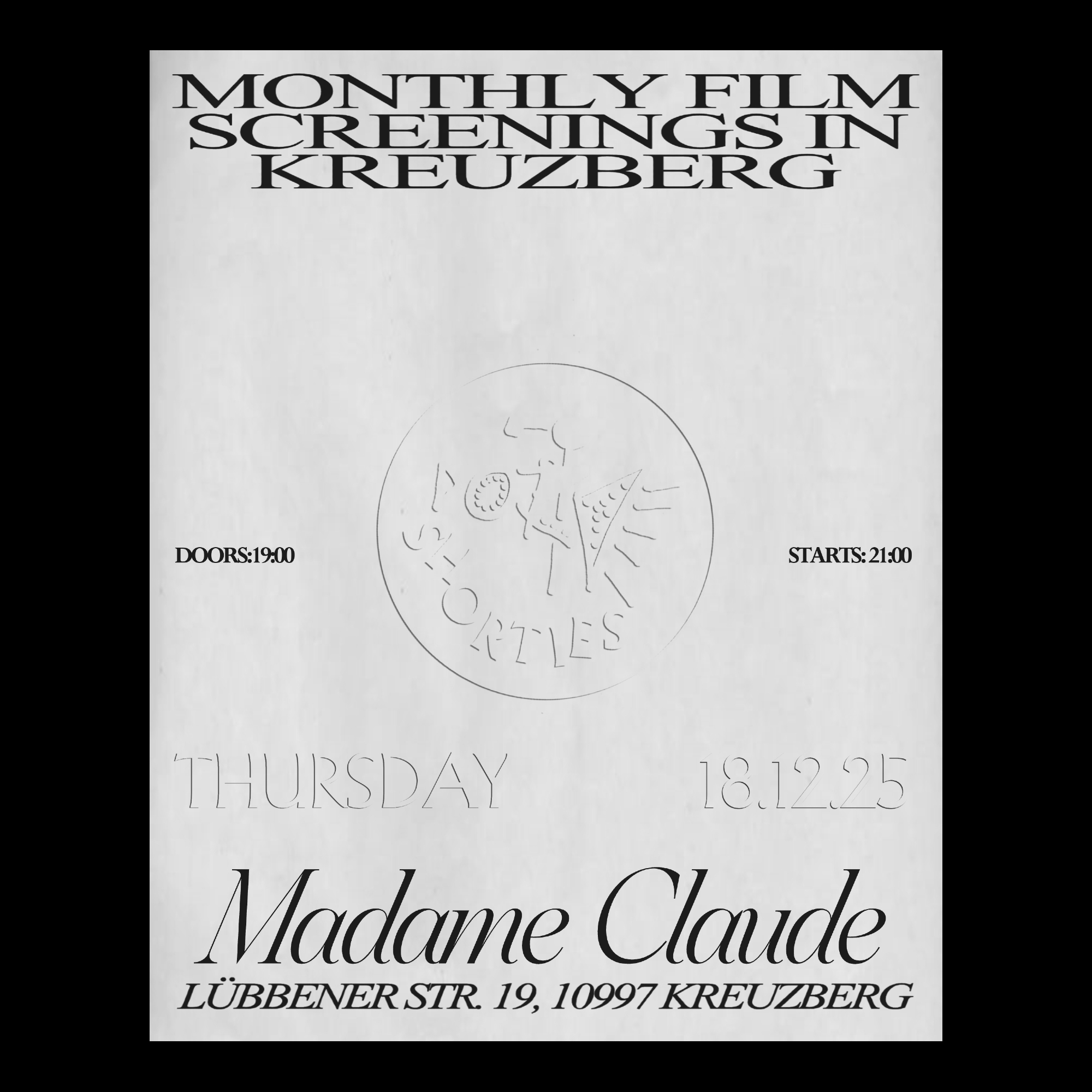 SHORTIES FILMS SCREENING #22